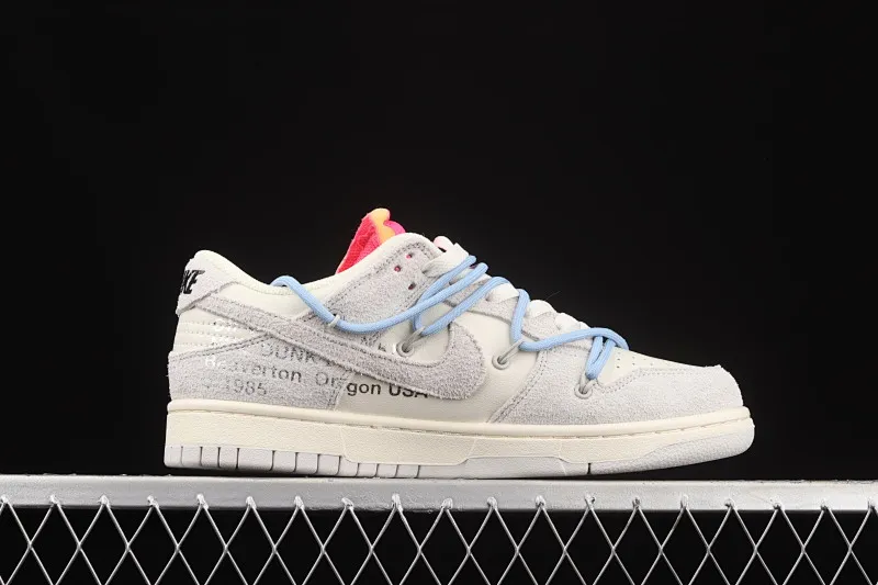 All Categories Nk SB Dunk Series Nk SB Dunk Low low-top sneakers OF x Nk Dunk Low "12 of 50" OW suede SB smashed backboard fashion casual sneakers DJ0950-113